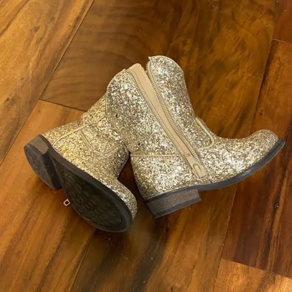 Glittery Toddler Boots Size 6
